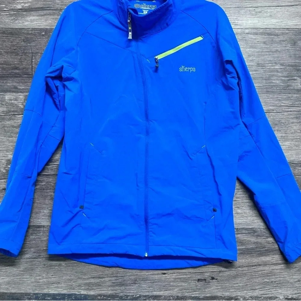 Sherpa Brand Royal Blue Jacket Coat Mens Size Medium